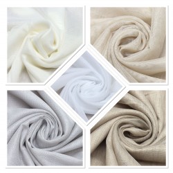 Crash V--9 Wholesale Crepe Knitted Linen Tulle Curtain Fabrics Living Room and Bedroom Curtains 6 Models 100% Polyester